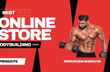 Athlete browsing an online store for fitness and bodybuilding products