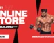Athlete browsing an online store for fitness and bodybuilding products