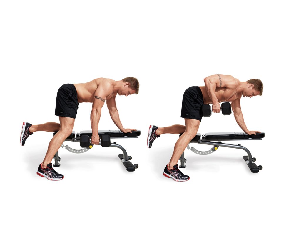 dumbbell rows