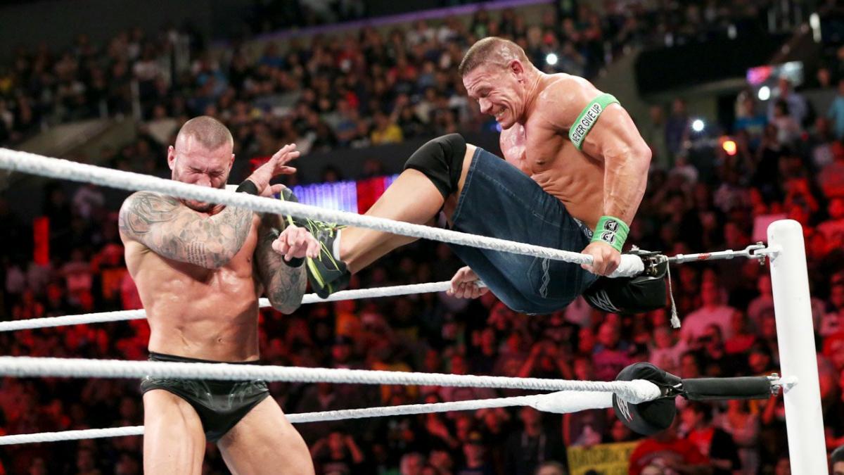 WWE: The Raw Roulette John Cena vs. Randy Orton Table Match.