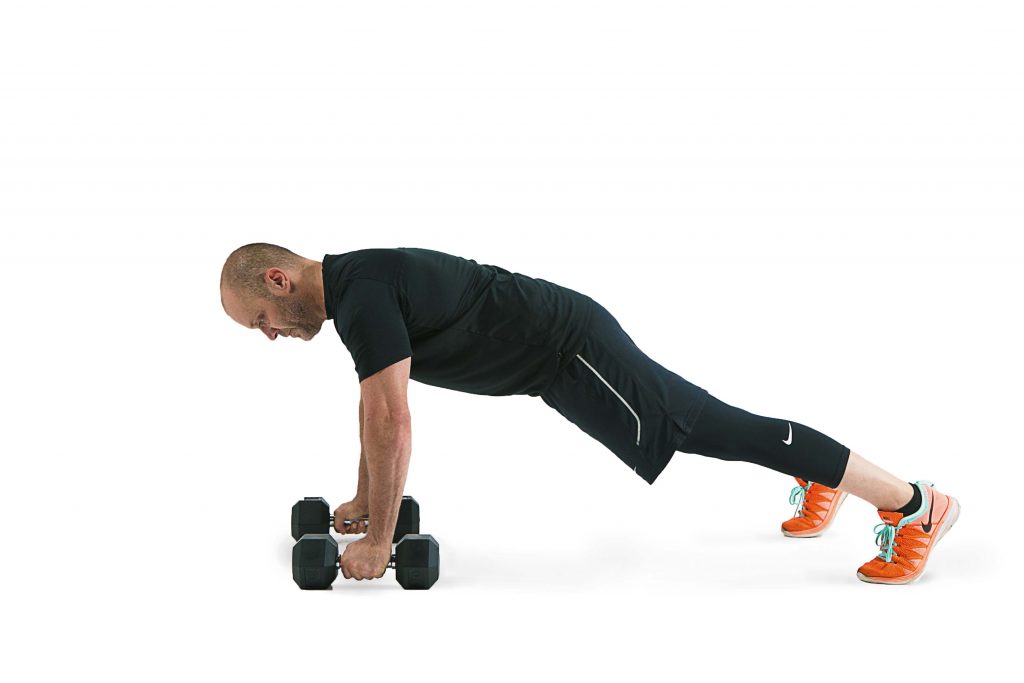 Push-Up Position Rows